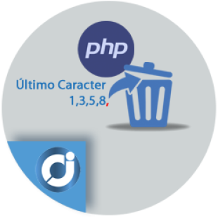 Como eliminar el último carácter de una cadena con PHP